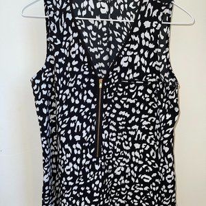 APT 9 Abstract Spot Sleeveless Blouse